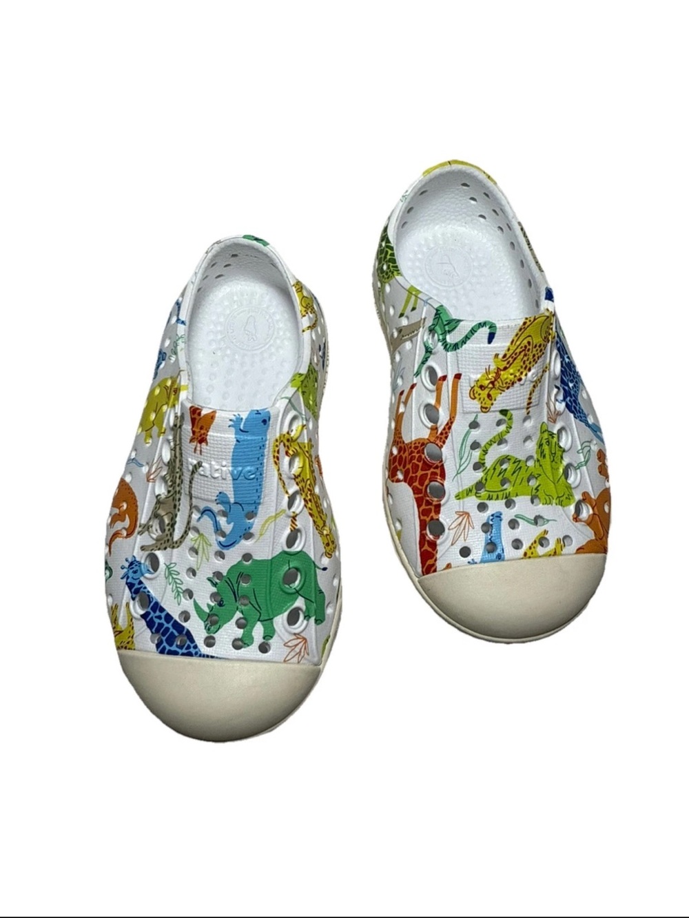 NATIVE Jefferson Sugarlite Print Candy Safari Friends Slip On Casual Shoes Sz C5